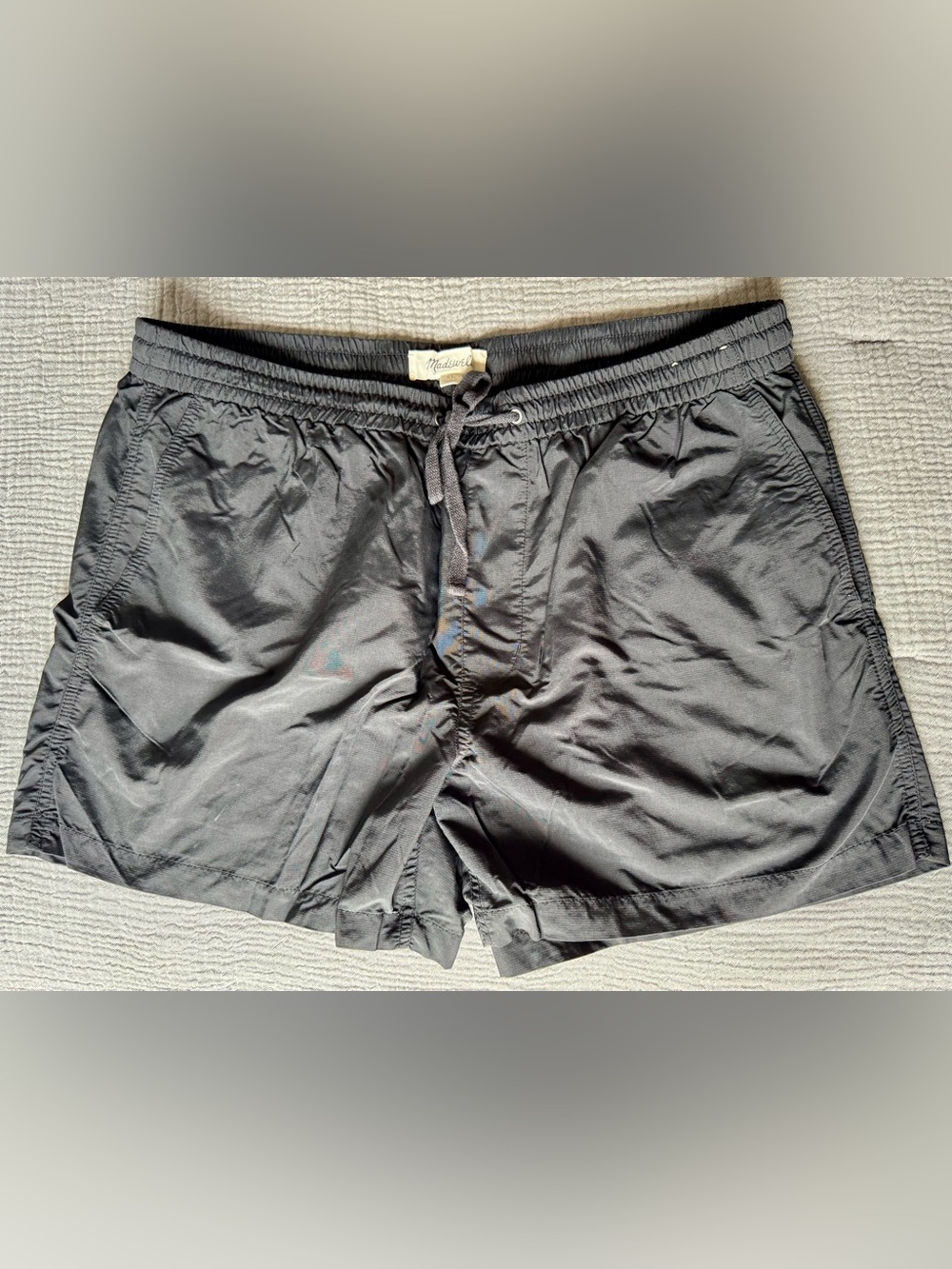 Madewell Black Elastic Drawstring Shorts